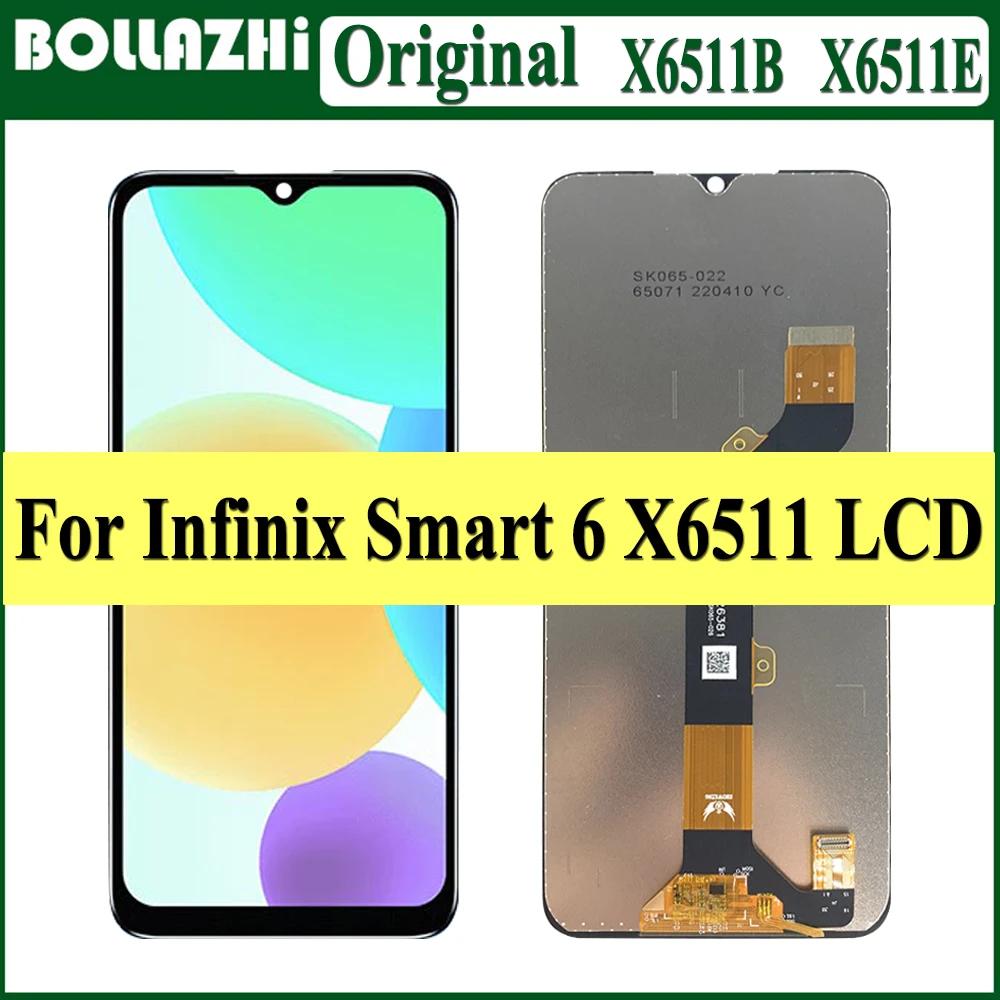 INFINIX SMART 6 X6511B X6511E  LCD ÷ ġ ũ Ÿ  100%, Ϻ , 6.6 ġ X6511